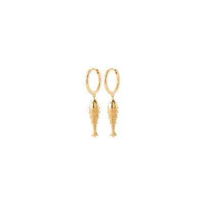 Boucles d'oreilles créoles en plaqué or
