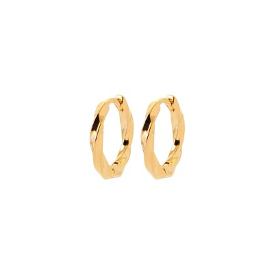 Boucles d'oreilles créoles en plaqué or