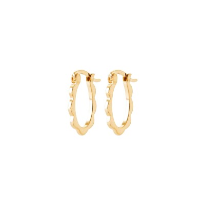 Boucles d'oreilles créoles en plaqué or