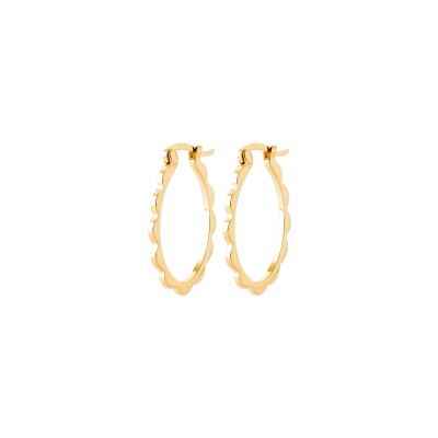 Boucles d'oreilles créoles en plaqué or