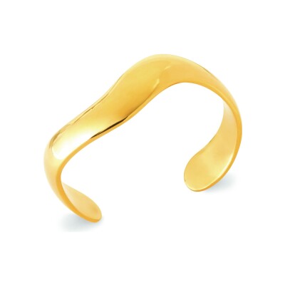 Bracelet jonc en acier pvd doré