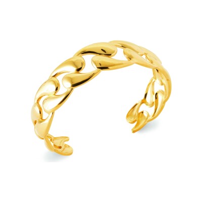 Bracelet jonc en acier pvd doré