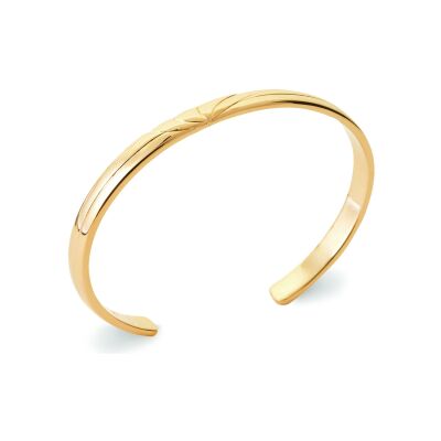 Bracelet jonc en plaqué or