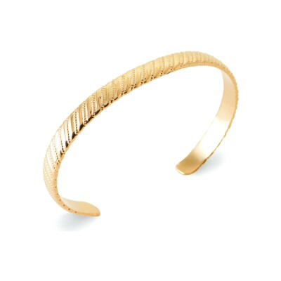 Bracelet jonc en plaqué or