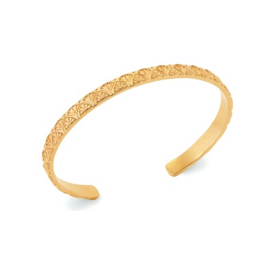 Bracelet jonc en plaqué or