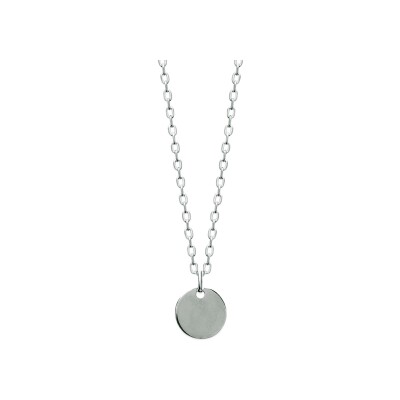 Collier en argent rhodié