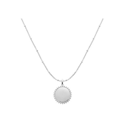 Collier en argent rhodié