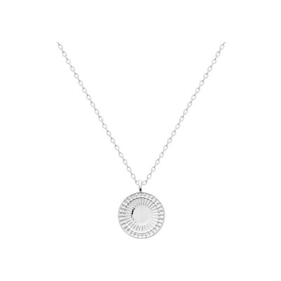 Pendentif en argent rhodié