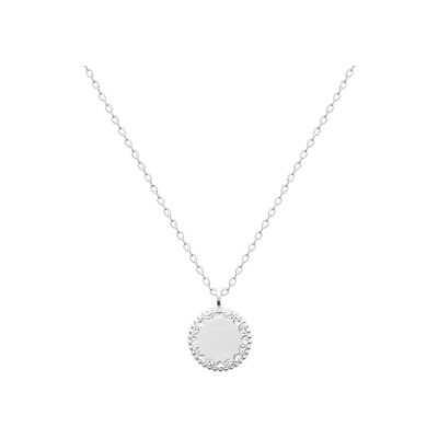 Pendentif en argent rhodié