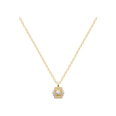 Pendentif en plaqué or et oxyde de zirconium