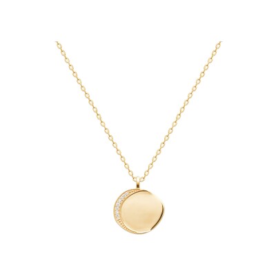 Pendentif en plaqué or et oxyde de zirconium
