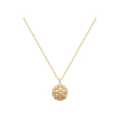 Pendentif en plaqué or et oxyde de zirconium