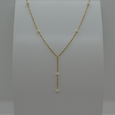 Collier Perles Maille Singapour