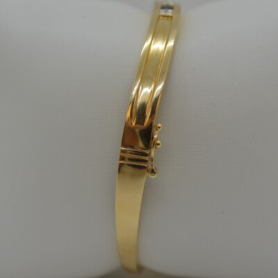 Bracelet Jonc Saphir Diamants