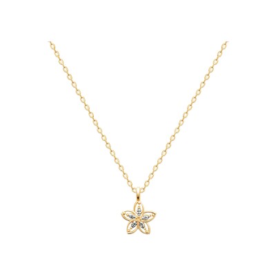 Pendentif en plaqué or et oxyde de zirconium