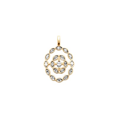 Pendentif en plaqué or et oxyde de zirconium