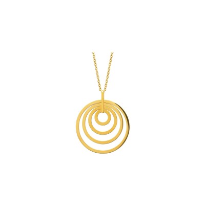 Collier en acier pvd doré - 50cm