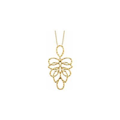 Collier en acier pvd doré - 50cm