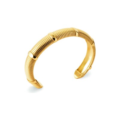 Bracelet jonc en acier pvd doré