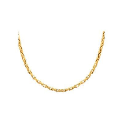 Collier en acier pvd doré - 50cm