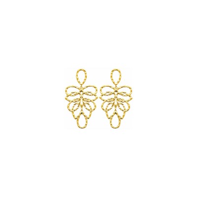 Boucles d'oreilles en acier pvd doré