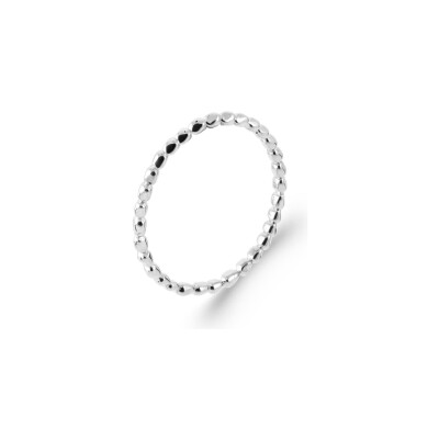 Bague en argent rhodié