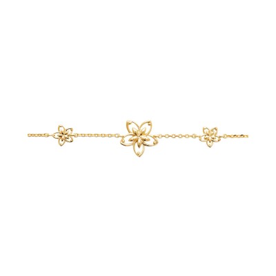 Bracelet en plaqué or - 18cm