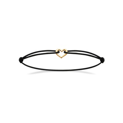 Bracelet cordon en plaqué or - 18cm