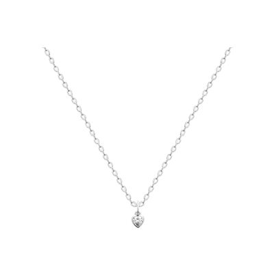 Pendentif en argent rhodié et oxyde de zirconium