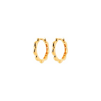 Boucles d'oreilles créoles en plaqué or