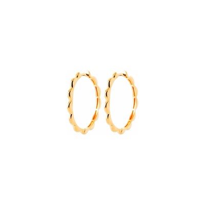 Boucles d'oreilles créoles en plaqué or