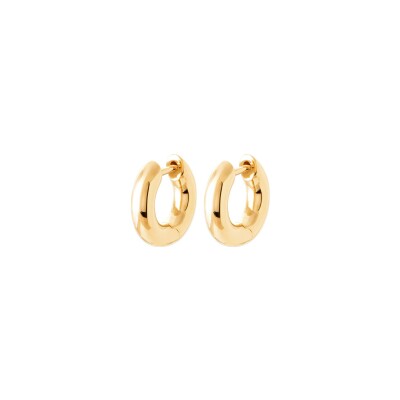 Boucles d'oreilles créoles en plaqué or
