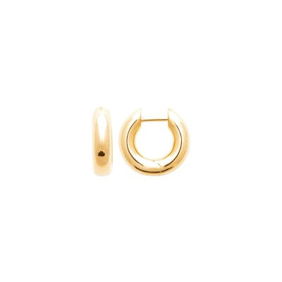 Boucles d'oreilles créoles en plaqué or