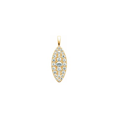Pendentif en plaqué or et oxyde de zirconium