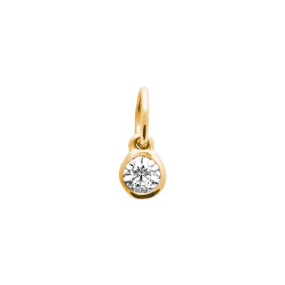 Pendentif en plaqué or et oxyde de zirconium