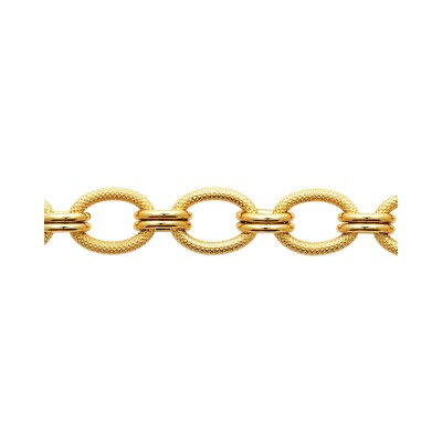Bracelet en acier pvd doré