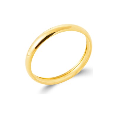 Bracelet jonc en acier pvd doré