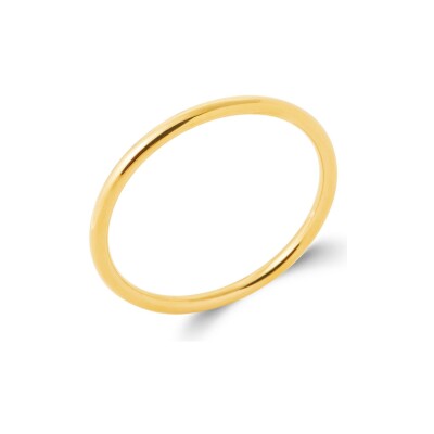 Bracelet jonc en acier pvd doré