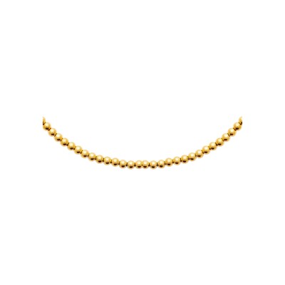 Collier en acier pvd doré - 50cm