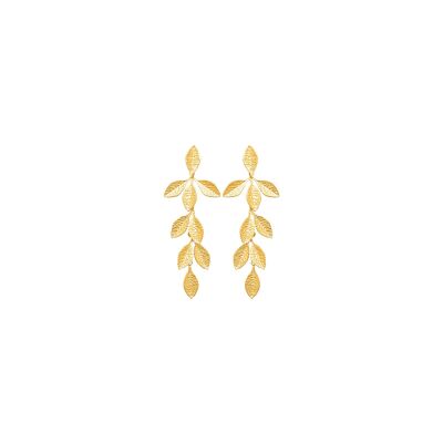 Boucles d'oreilles en acier pvd doré
