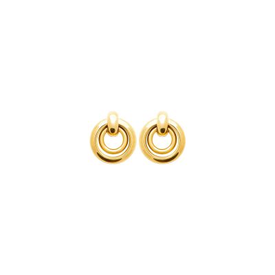 Boucles d'oreilles en acier pvd doré