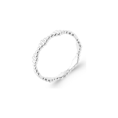 Bague en argent rhodié