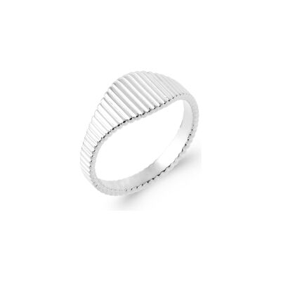 Bague en argent rhodié