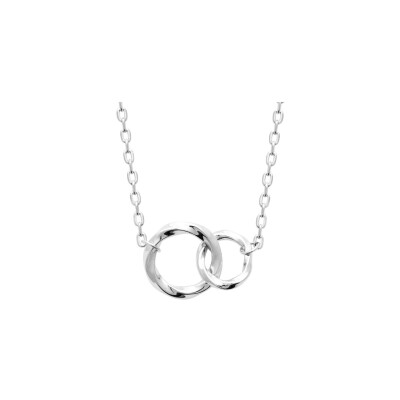 Collier en argent rhodié - 45cm