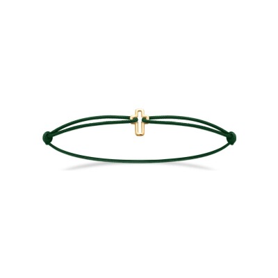 Bracelet cordon en plaqué or - 18cm