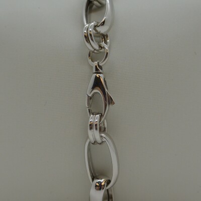 Bracelet Maille Fantaisie Alternée
