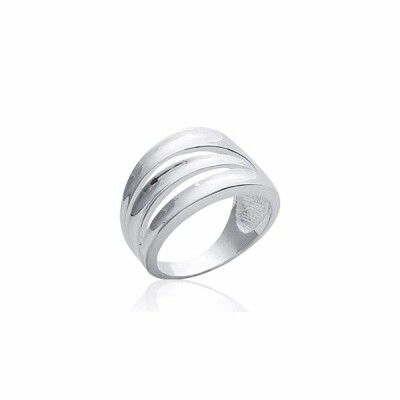 Bague en argent rhodié