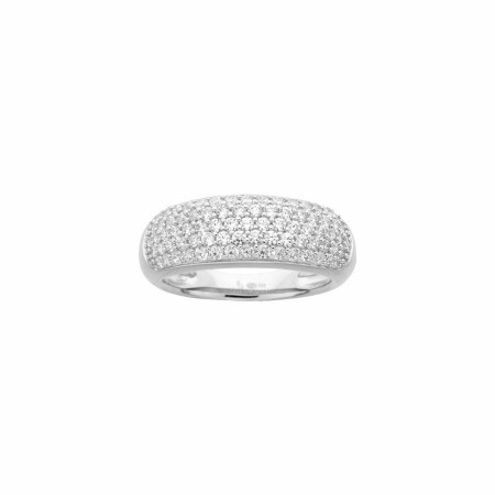 Bague en argent et oxyde de zirconium