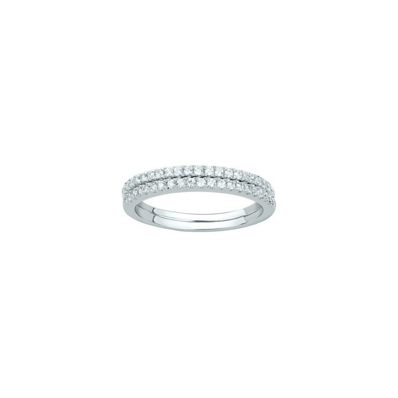 Bague en argent et oxyde de zirconium