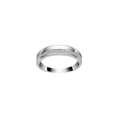 Bague en argent et oxyde de zirconium, taille 54